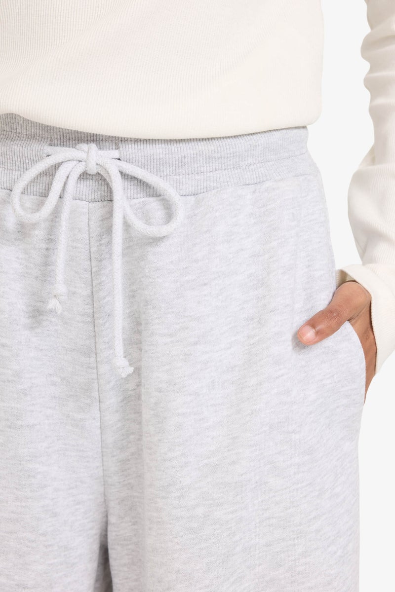 DeFacto Grey Woman Balloon Fit Wide Leg Sweatpants Casual - Image 4